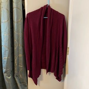Maroon IZ Byer cardigan